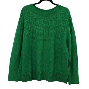 Talbots Green Crew Neck Sweater